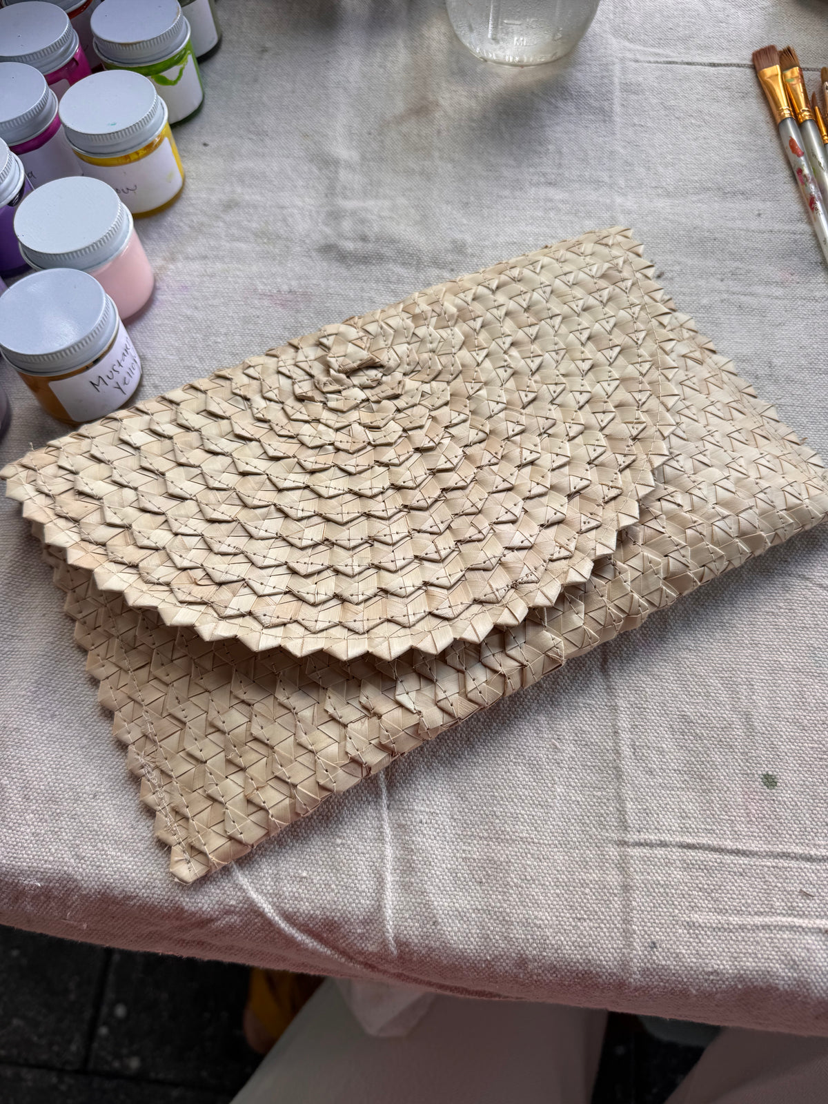 Palm Leaf Clutch