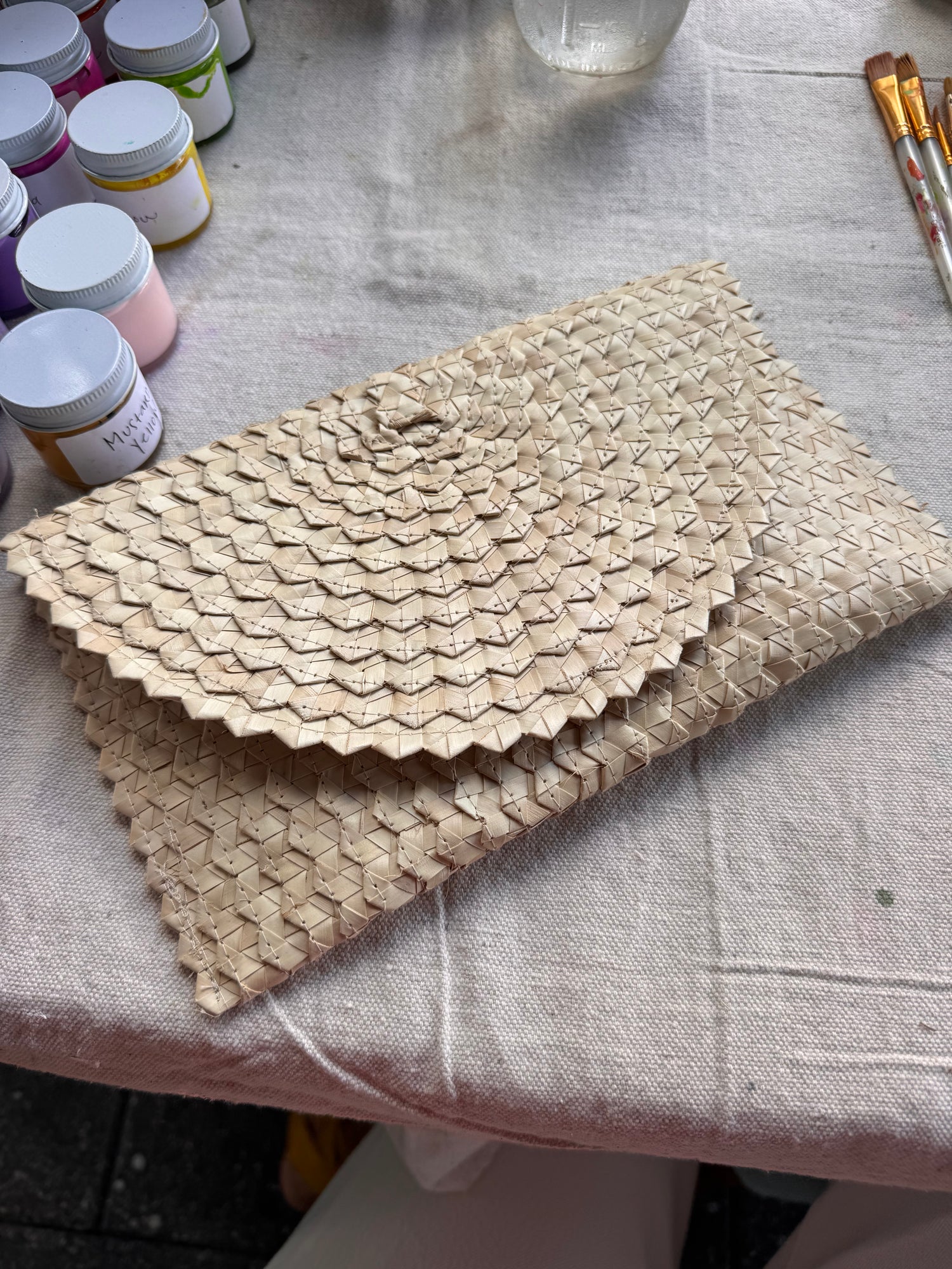 Palm Leaf Clutch